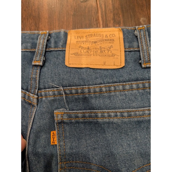 Vintage Levis 505 Jeans Mens 31x33 Made USA Zip Fly Straight Denim 90s Pants - Picture 7 of 16